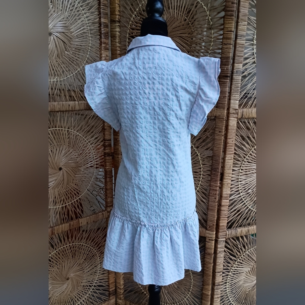 Nwt The Shirt White Ruffled Sleeve Dress_s — image 6 of 7